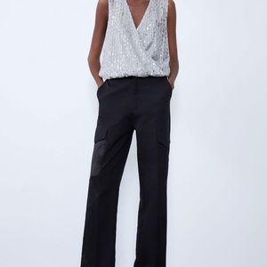 Zara sequin bodysuit